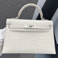 Hermes Mini Sellier Nata Boreal Satin Matte Alligator Kelly 20