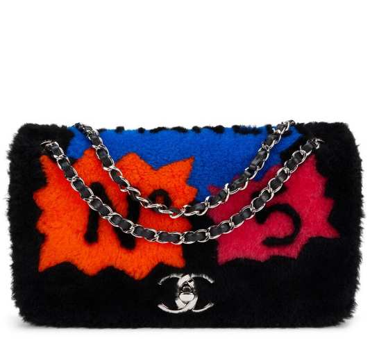 Chanel Supermarket Comic Medium Shearling Flap Bag