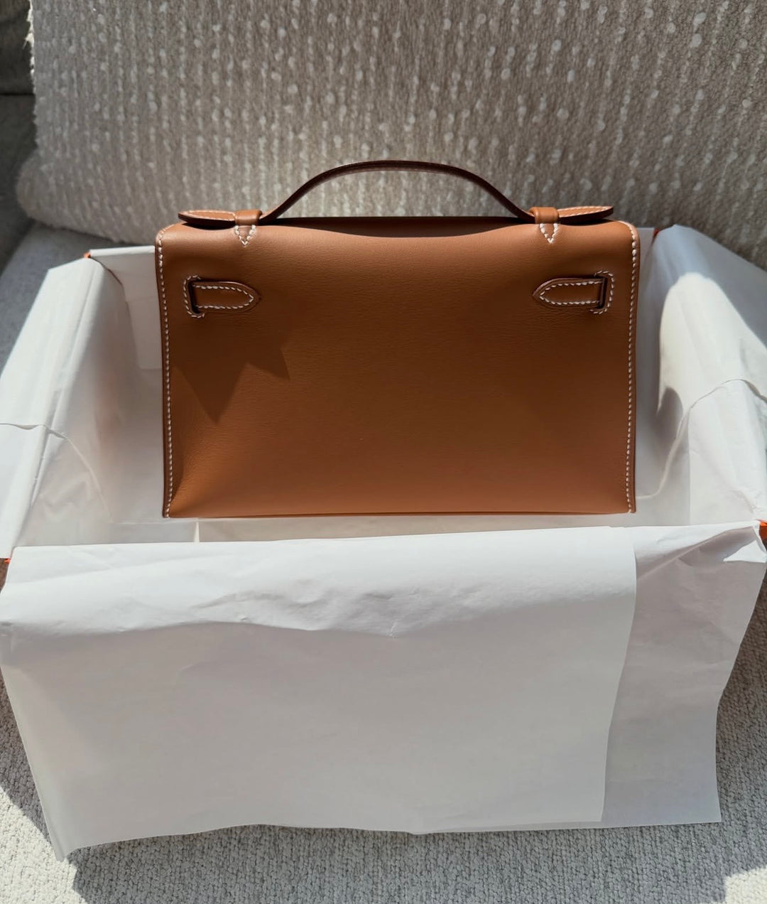 Hermès Kelly Pochette Gold Swift Gold Hardware 2025