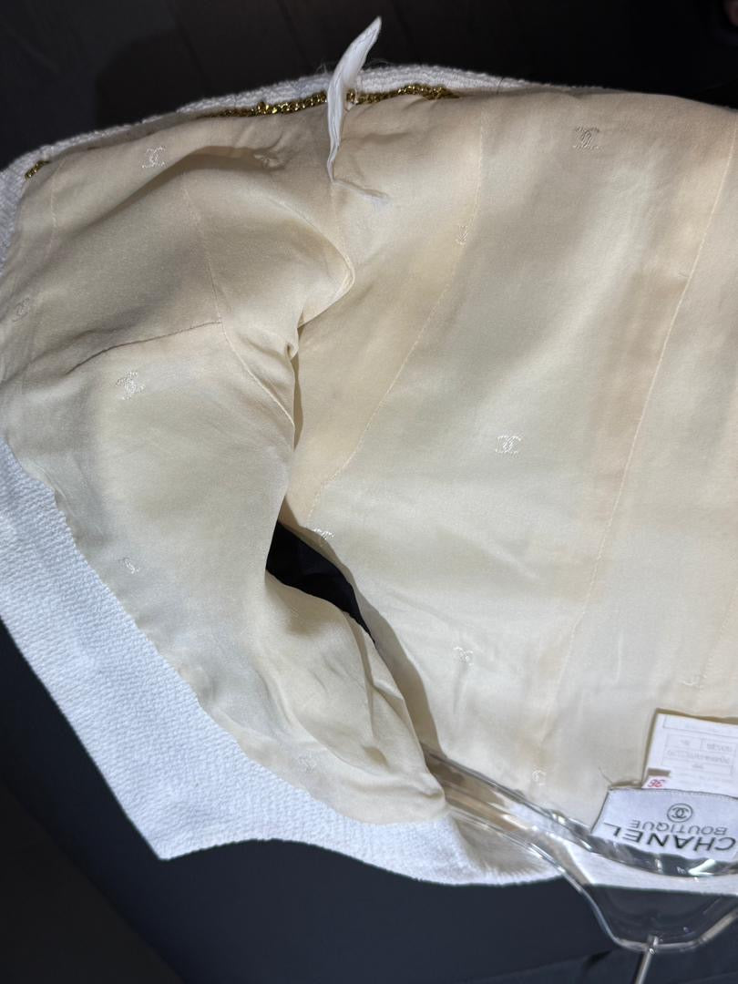 Chanel 1995 Black & White Cropped Jacket