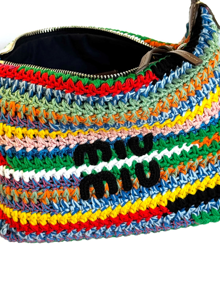 Miu Miu Crochet Multicolor Pouch Bag