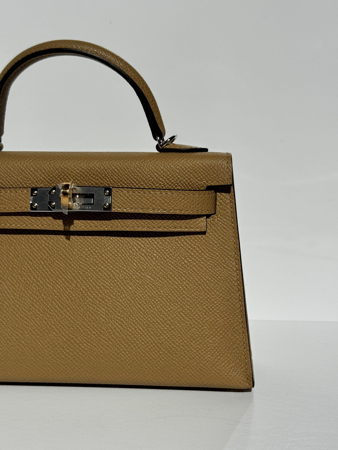 Hermes Mini Sellier Poussiere Electrum Kelly 20