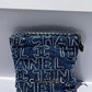 Chanel Blue Washed Denim Mini Logo Embroidered 22