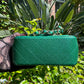 Chanel 18S Emerald Green Mini Square Caviar Flap Bag