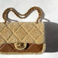 Chanel 24K Brown Shearling Medium Flap Bag