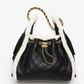 Chanel 25 Crumpled Shearling Sheepskin Small Hobo Bag
