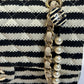 Chanel Ivory/Black Coco Medium Sailor Pearls Double Flap Bag