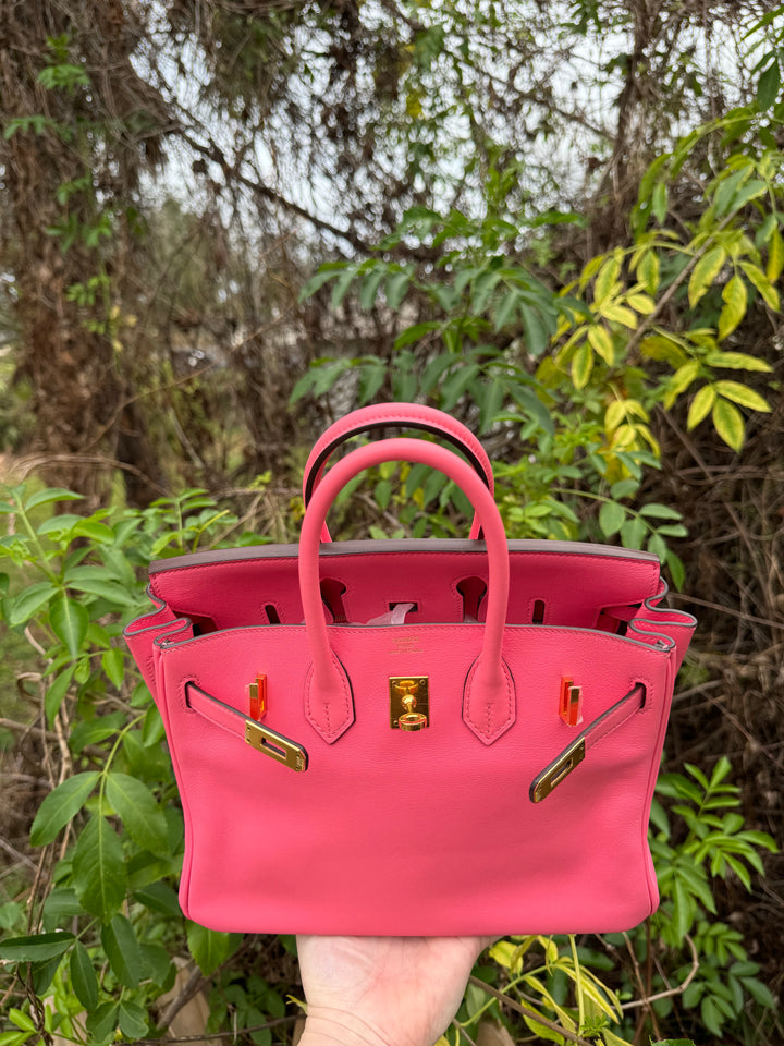 Hermes Rose Lipstick Swift Birkin 25 GHW
