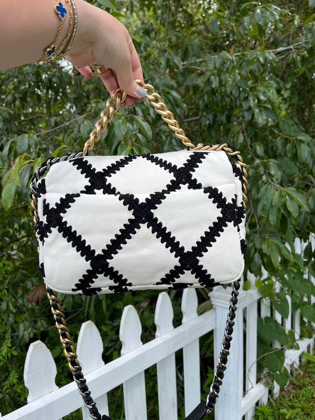 Chanel 19 Medium Crochet Quilted Calfskin Flap Bag