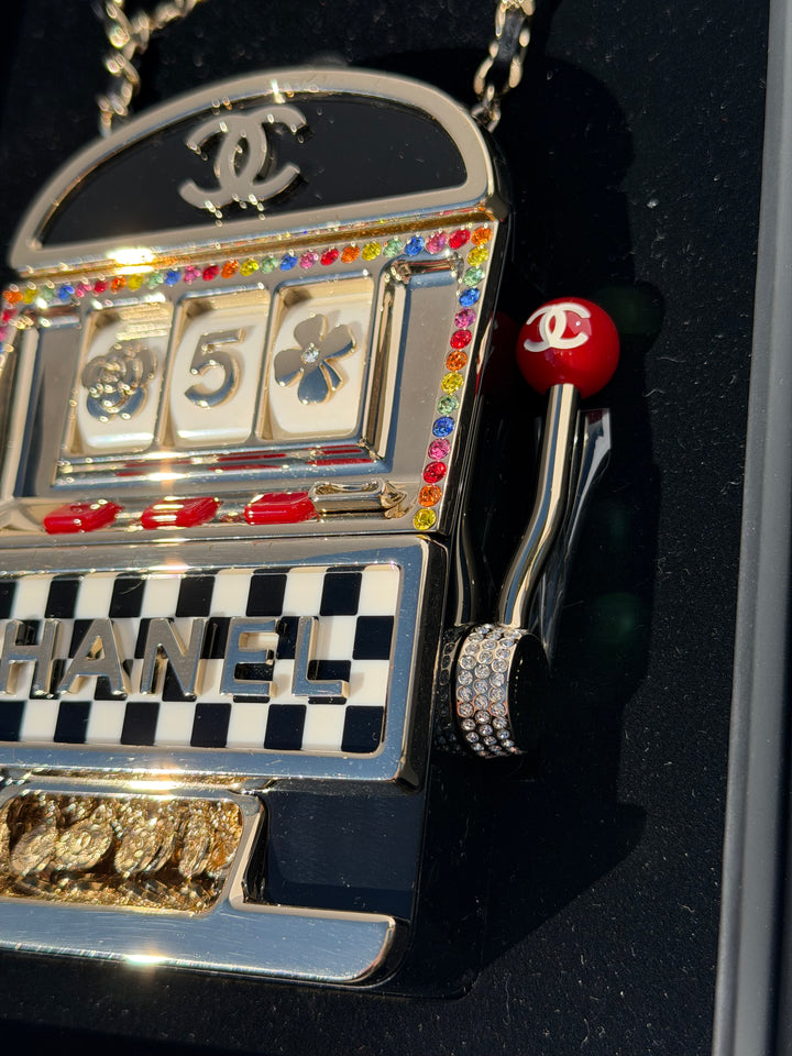 Chanel Slot Machine Casino Minaudière Gold Hardware 23C