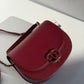 Chanel 17B Small Burgundy Coco Curve Messenger Flap Bag