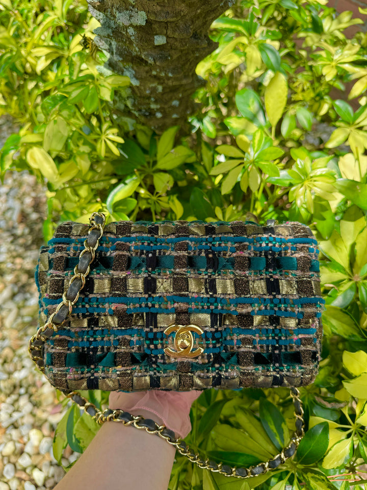 Chanel 19A Egypt Tweed Mini Flap