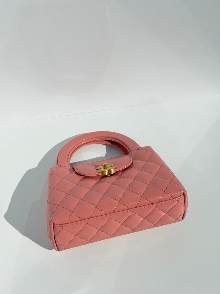 Chanel 23K Pink Aged Calfskin Mini Kelly
