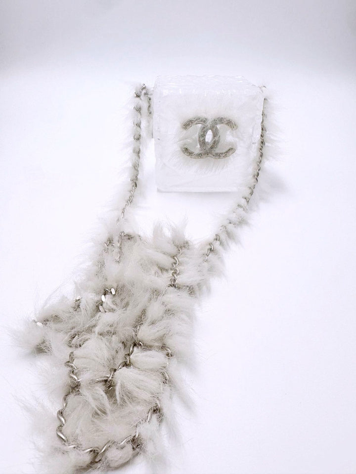Chanel RARE Runway Acrylic Crystal CC Ice Cube Minaudiere