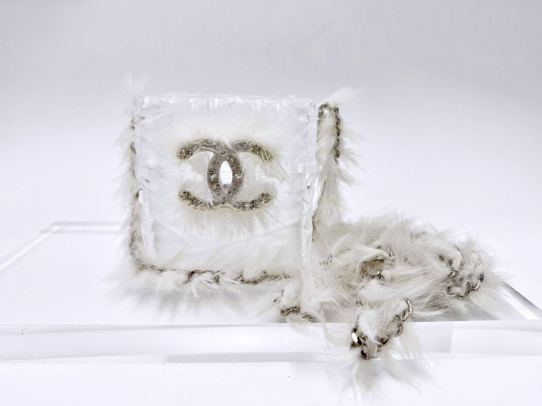 Chanel RARE Runway Acrylic Crystal CC Ice Cube Minaudiere
