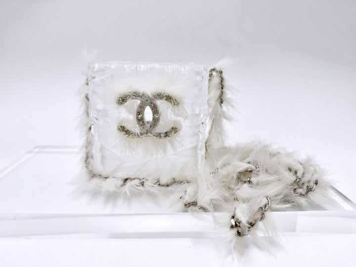 Chanel RARE Runway Acrylic Crystal CC Ice Cube Minaudiere