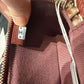 Chanel 25B Burgundy Caviar Slim Vanity Bag