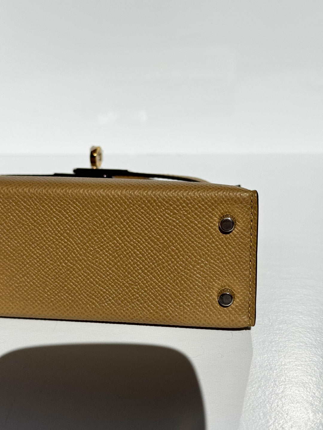 Hermes Mini Sellier Poussiere Electrum Kelly 20