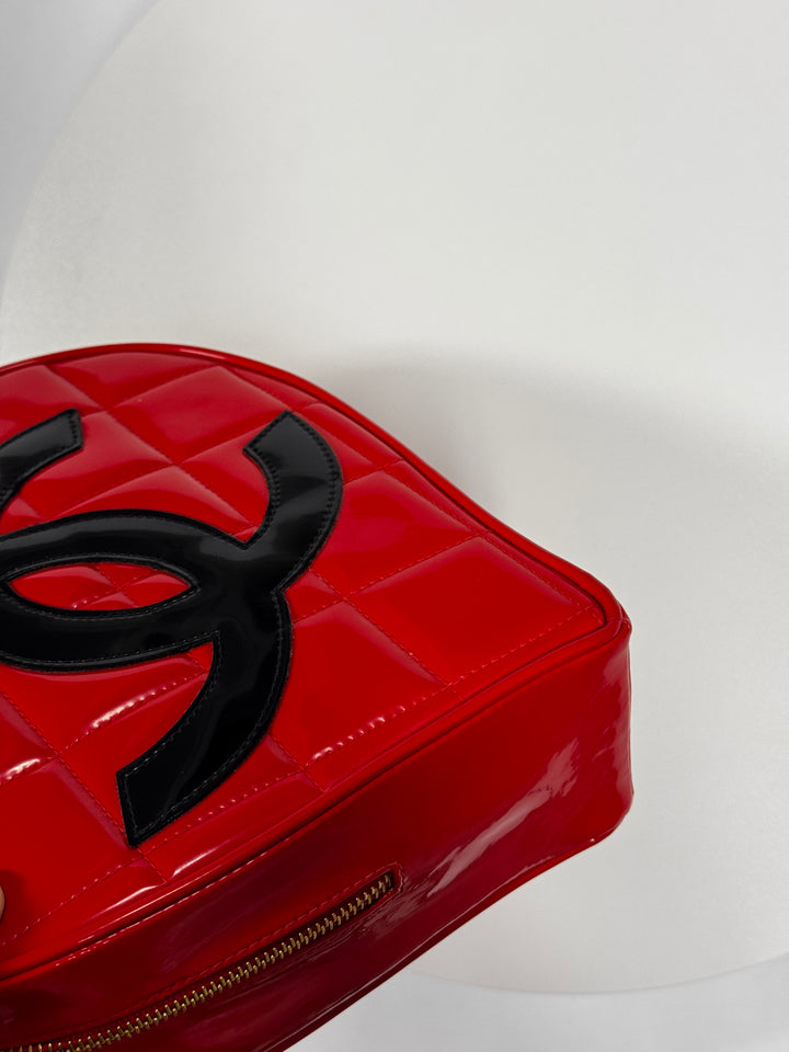 Chanel 1995 CC Barbie Red Heart Vanity Bag