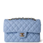 Chanel 23P Light Blue Small Caviar Double Flap