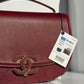 Chanel 17B Small Burgundy Coco Curve Messenger Flap Bag