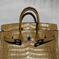 Hermes Matte Crocodile Poussiere Birkin 25 PHW