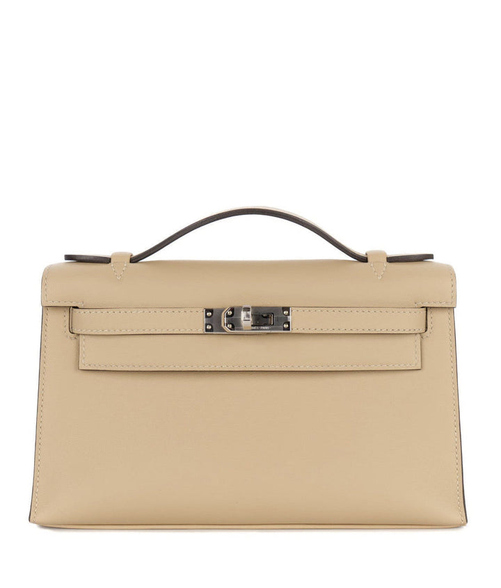 Hermes Trench Swift Kelly Pochette, PHW