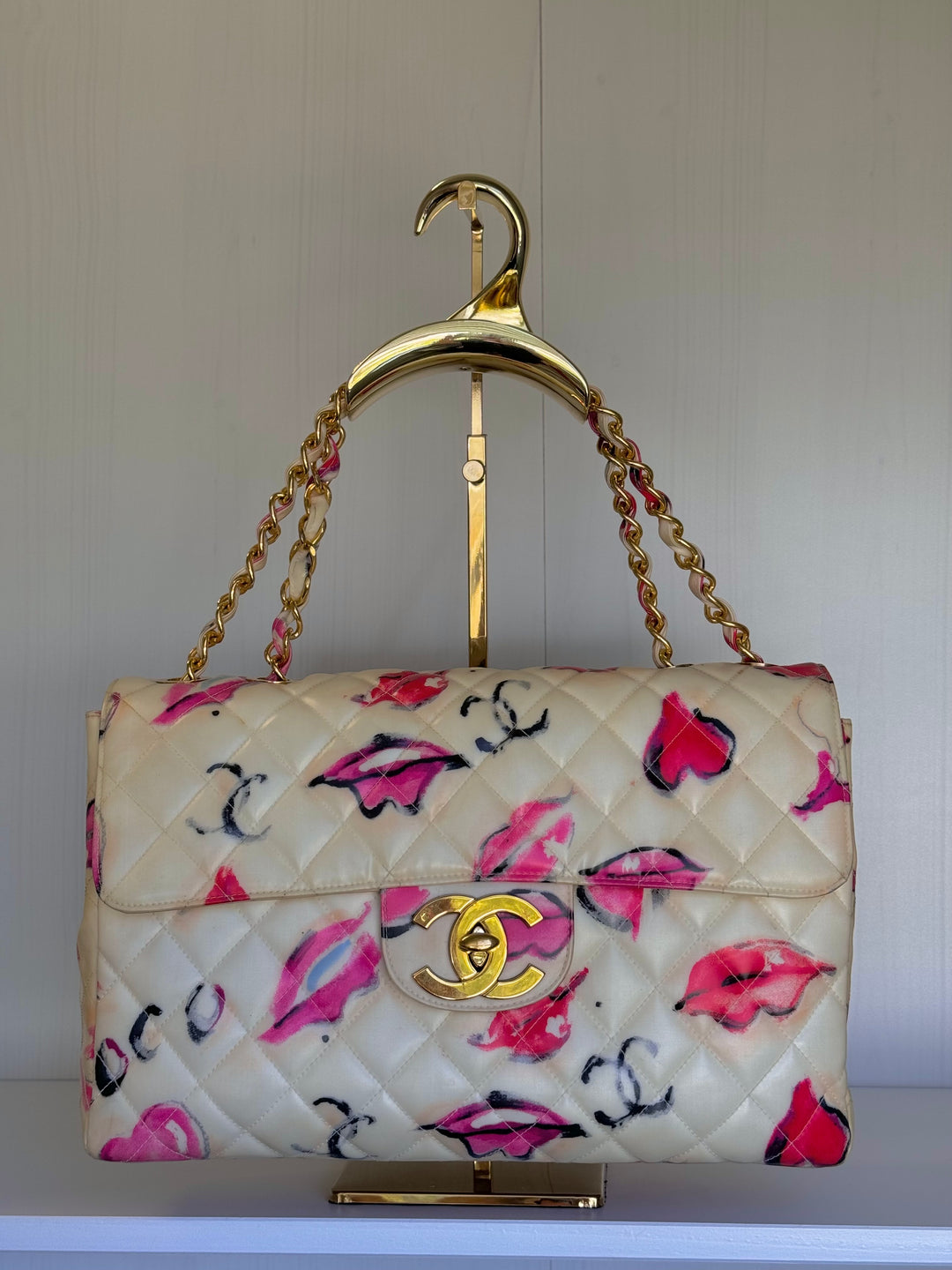 Chanel 1994 Jumbo Lips & Kisses Flap Bag