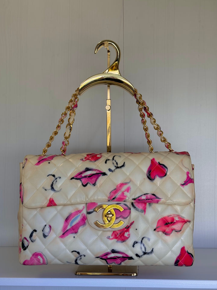Chanel 1994 Jumbo Lips & Kisses Flap Bag