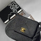 Chanel 1997 Limited Edition Black Cord Flap Bag