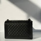 Chanel 17P Black Caviar New Medium Boy Bag