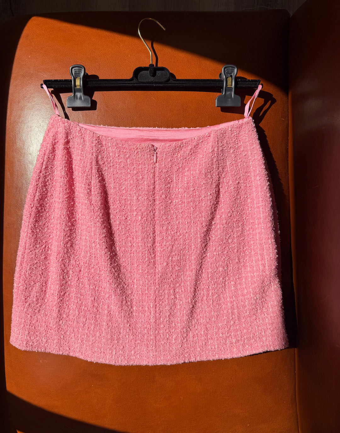 Chanel 1995 Spring “Barbie” Pink Tweed Skirt Suit