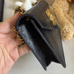 Chanel 1991 Black Lizard CC Envelope Flap Bag