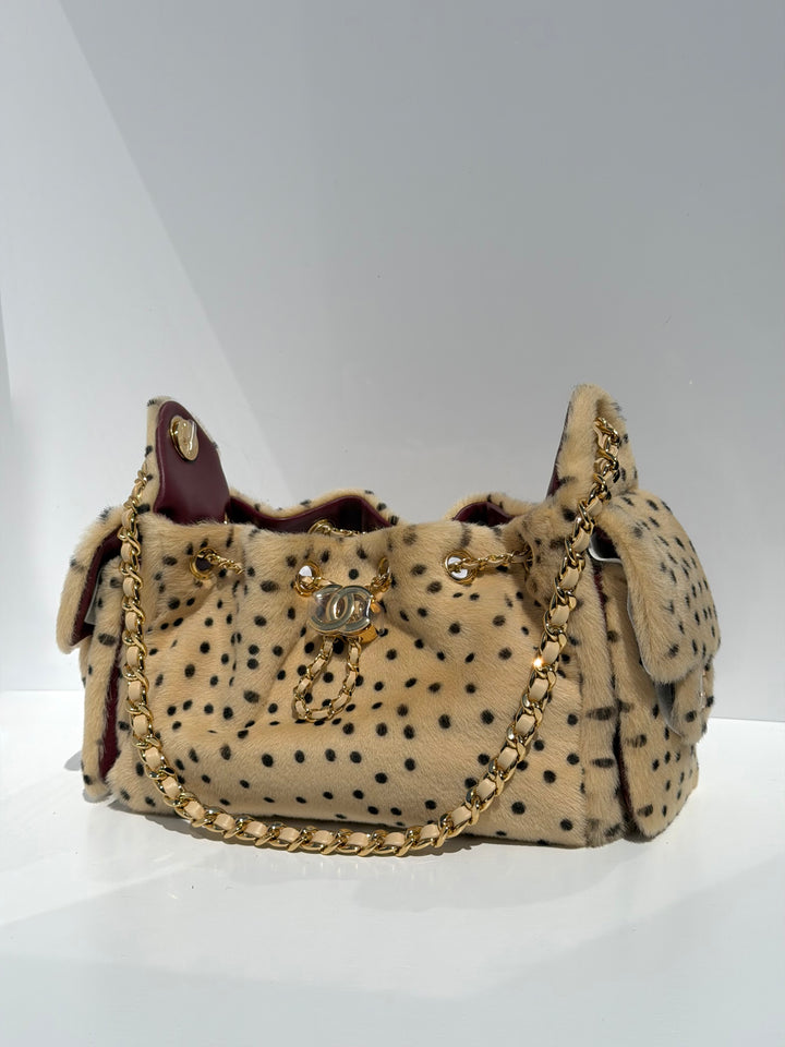 Chanel 25 Mini Handbag Brown Pony Hair Gold Tone Metal Matthieu Blazy Métiers D’Art 2026