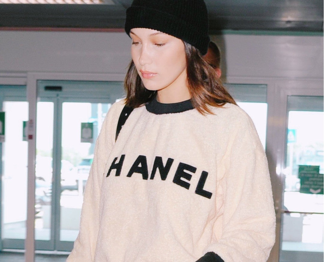 Chanel 1992 Runway Terrycloth Ivory Sweater