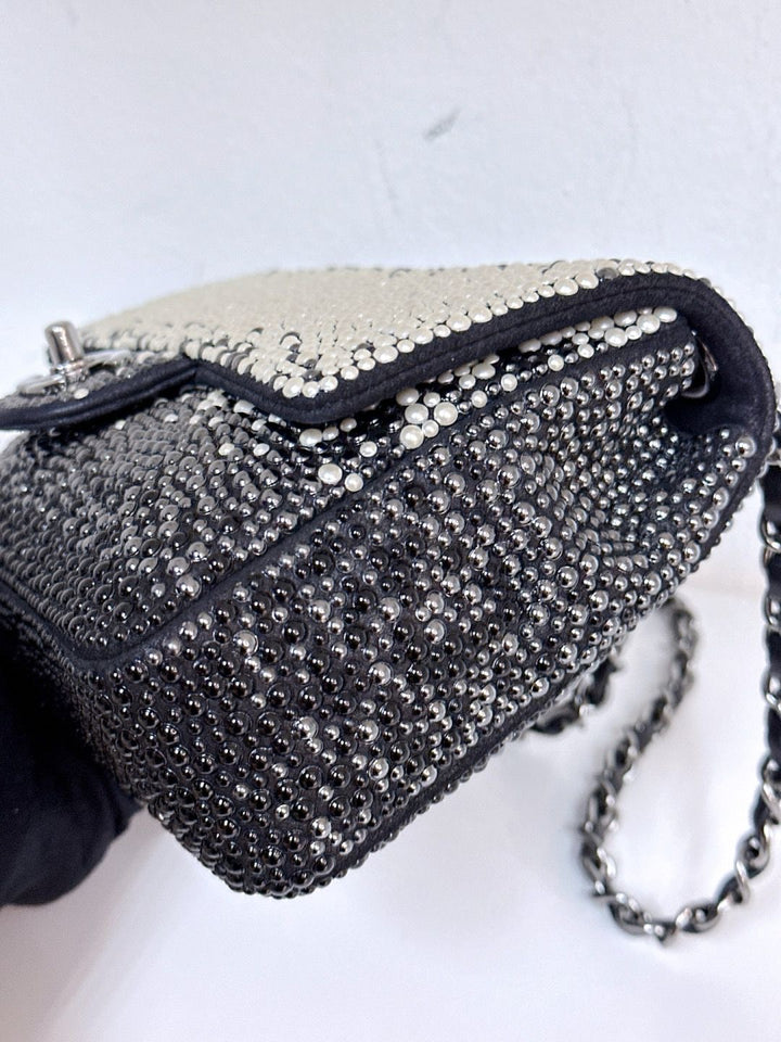 Chanel 2014 Pearl Embellished Mini Flap