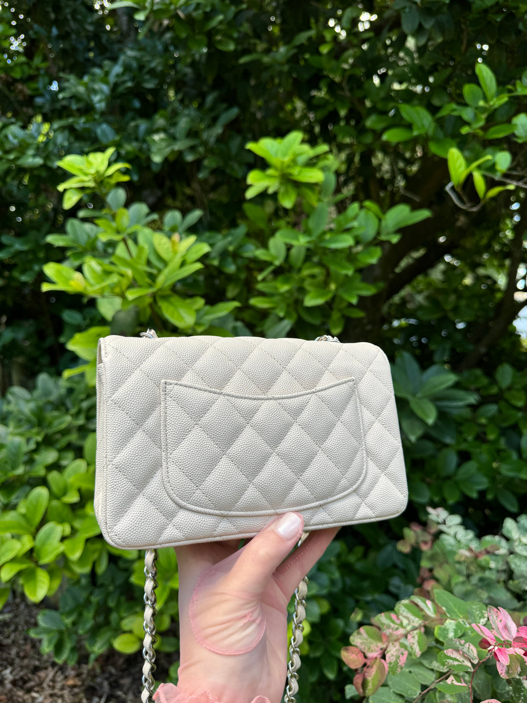 Chanel Craie Caviar Mini Flap Bag