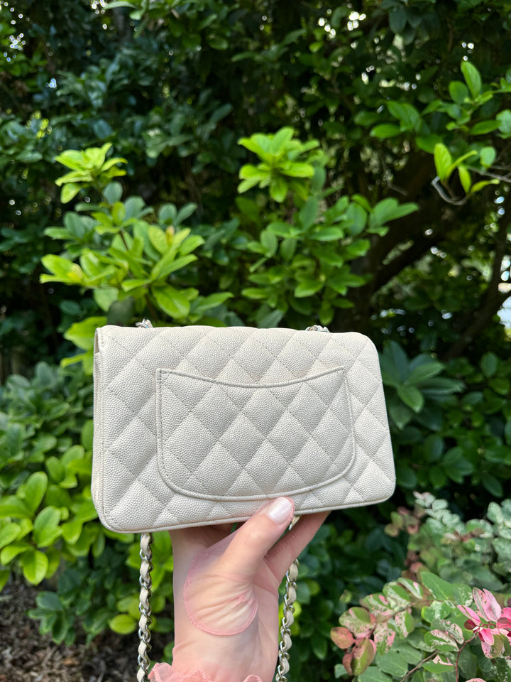 Chanel Craie Caviar Mini Flap Bag