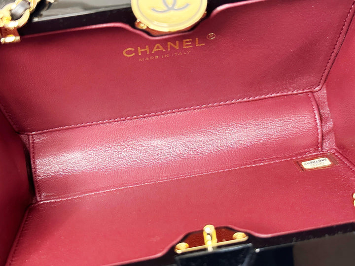 Chanel Limited Edition Black Authenticity Card Minaudière