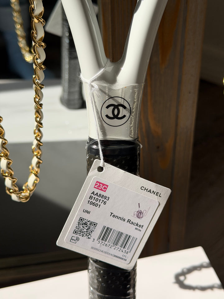 Chanel CC Tennis Racket & Leather Carrying Case Set 23C
