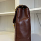 Chanel Brown Vintage Lambskin Vertical Quilt Jumbo Flap