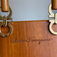 Salvatore Ferragamo Vintage Gancini Wooden Bucket Bag + Coin Pouch