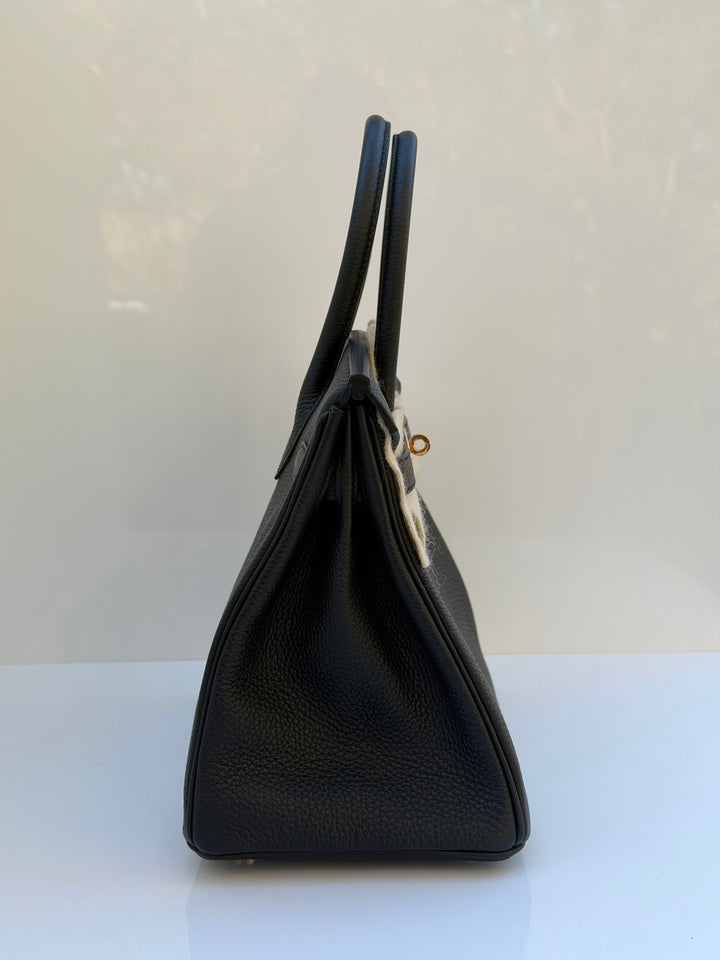 Hermès Birkin 30 — Noir Togo with Rose Gold Hardware