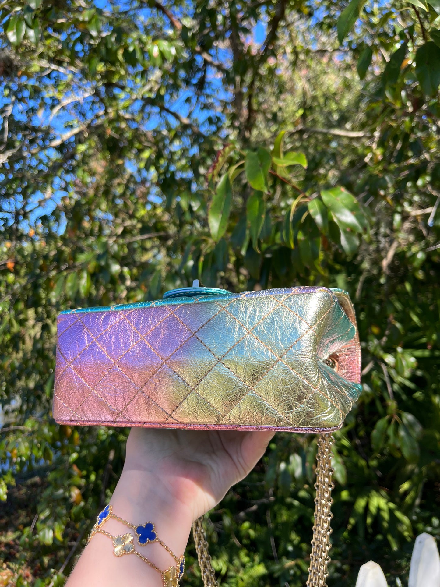 Chanel Rainbow Reissue 2.55 Mini Metallic Flap Bag