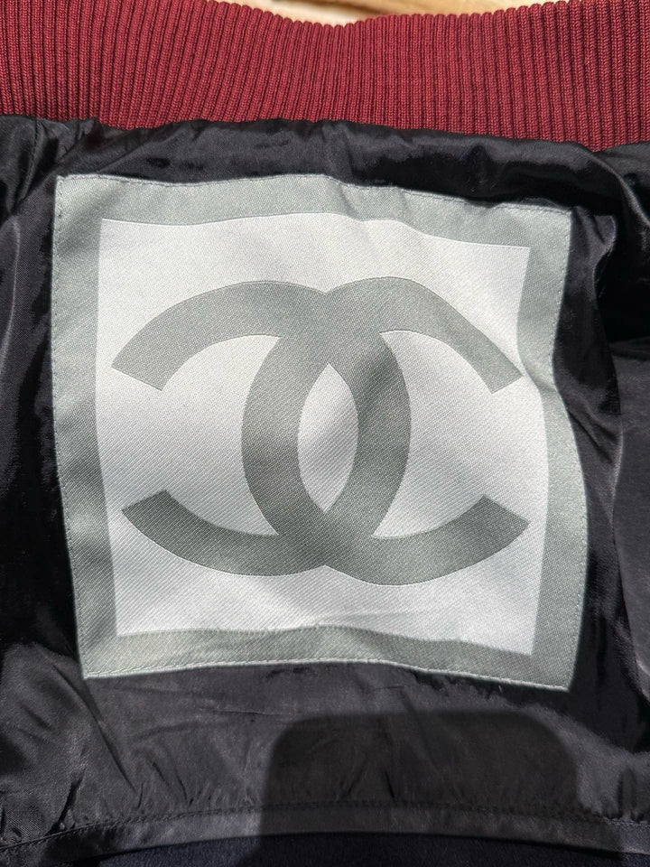 Chanel 2004 CC Varsity Bomber Jacket