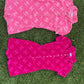 Chanel 1996 ICONIC Pink Velour CC Romper