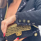 Chanel 1994 Black Vintage Museum Braided Trim CC Jacket