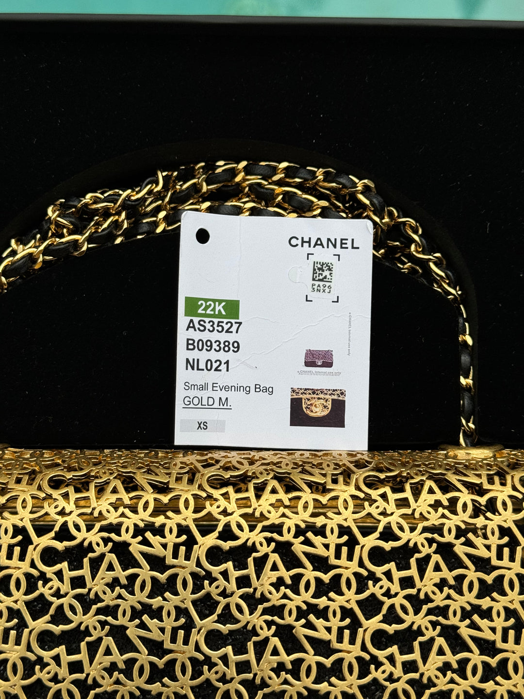 Chanel 2022 Limited Edition Tweed Mini Cage Minaudiere Crossbody