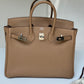 Hermes Chai Togo Birkin 25 Palladium Hardware