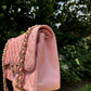 Chanel 19S Pink Iridescent Jumbo Caviar Double Flap Bag